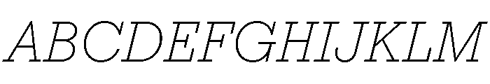 Affix ThinItalic Font UPPERCASE