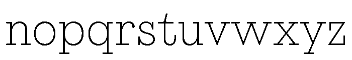 Affix Thin Font LOWERCASE