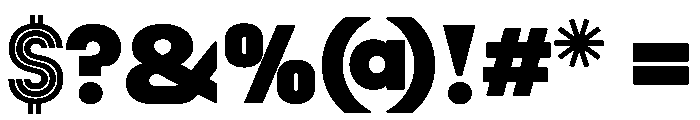 Aform Regular Font OTHER CHARS