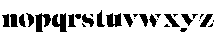 Africa Cliff Font LOWERCASE