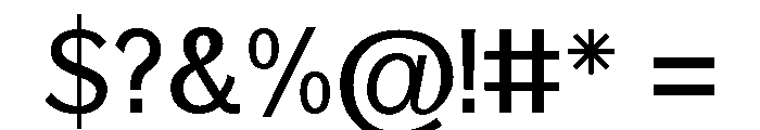 AfrikaSans Regular Font OTHER CHARS
