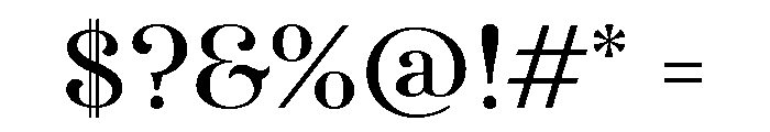 Afterglow Regular Font OTHER CHARS