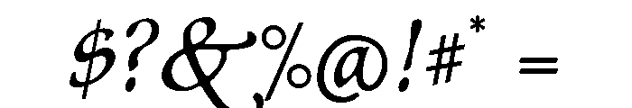 Afton Regular Font OTHER CHARS