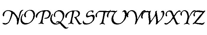 Afton Regular Font UPPERCASE