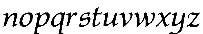 Afton Regular Font LOWERCASE