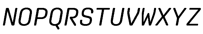 Aglet Mono Variable Italic Font UPPERCASE