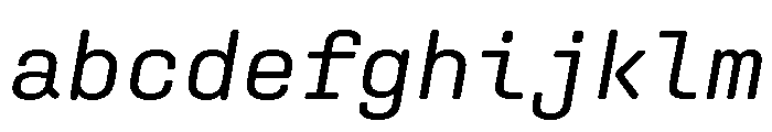 Aglet Mono Variable Italic FONT
