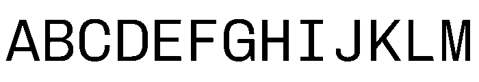Aglet Mono Variable Light Font UPPERCASE