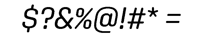 Aglet Sans Variable Italic Font OTHER CHARS