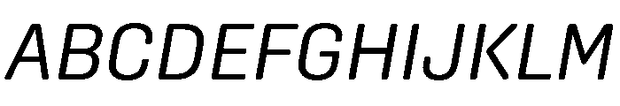 Aglet Sans Variable Italic Font UPPERCASE