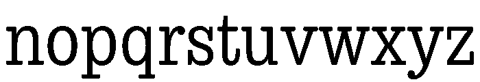 Aglet Slab Variable Light Font LOWERCASE