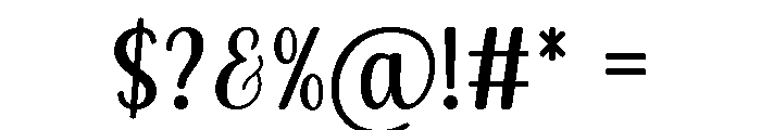 Again Love Font OTHER CHARS