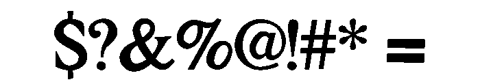 Aganta Font OTHER CHARS