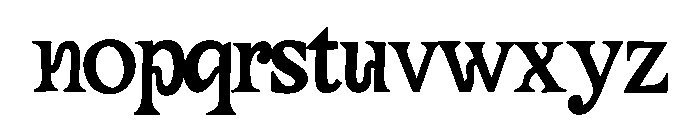 Aganta Font LOWERCASE