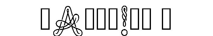 Agatha Regular Font OTHER CHARS