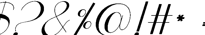 AgatthaSeldyanaSlant Font OTHER CHARS