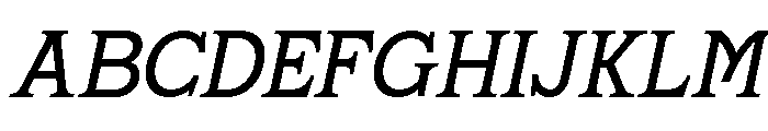 Agerlas Italic Font UPPERCASE