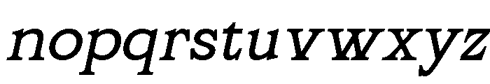 Agerlas Italic Font LOWERCASE