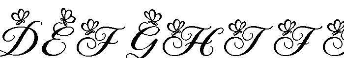 Agetya Butterfly Font UPPERCASE