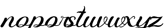 Agetya Butterfly Font LOWERCASE