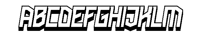 Aggressor 3D Regular Font UPPERCASE