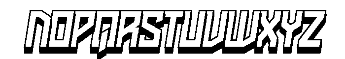 Aggressor 3D Regular Font UPPERCASE