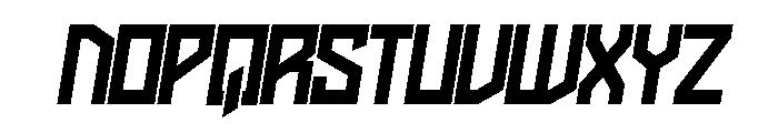 Aggressor Regular Font LOWERCASE