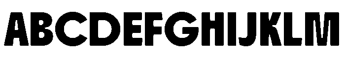 Agilov Round Regular Font UPPERCASE