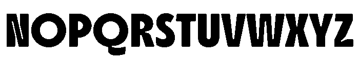 Agilov Round Regular Font UPPERCASE