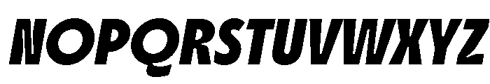 Agilov Slant Regular Font UPPERCASE