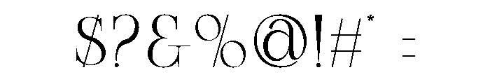 Agiona Font OTHER CHARS