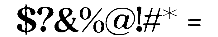 Aglatia Regular Font OTHER CHARS