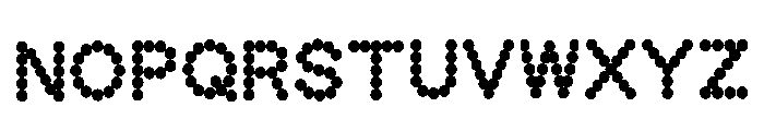 Agony Regular Font UPPERCASE