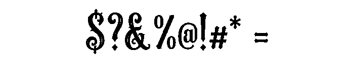 Agony Font OTHER CHARS