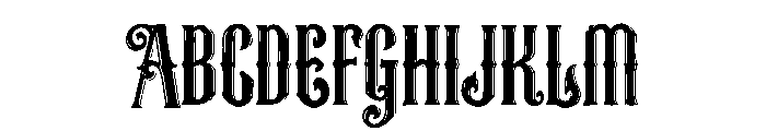 Agony Font UPPERCASE