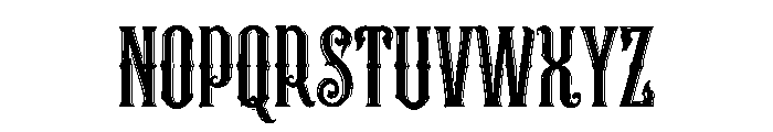 Agony Font UPPERCASE