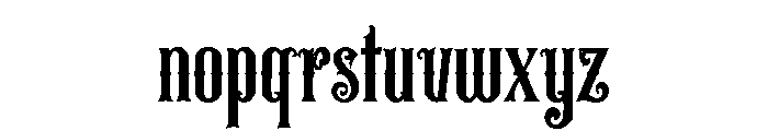 Agony Font LOWERCASE
