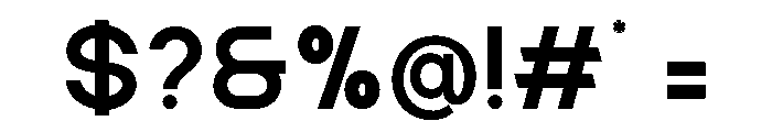Agootack-Regular Font OTHER CHARS