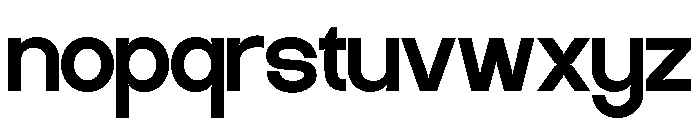 Agootack-Regular Font LOWERCASE