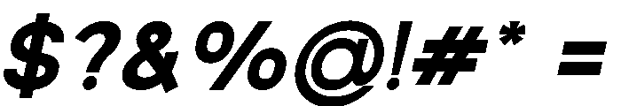 Ague Black Black Italic Font OTHER CHARS