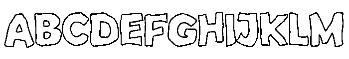 Agusto Outline Regular Font UPPERCASE