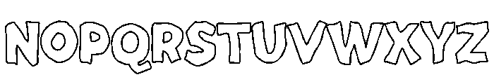Agusto Outline Regular Font UPPERCASE