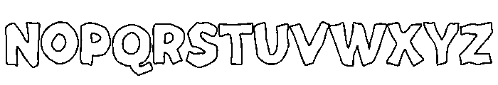 Agusto Outline Font UPPERCASE