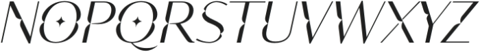 AGORA Italic otf (400) Font UPPERCASE