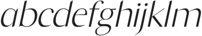 AGORA Italic otf (400) Font LOWERCASE