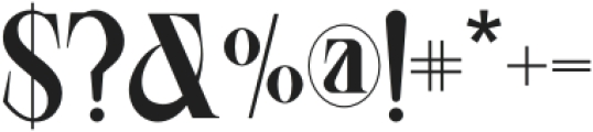 AGVONE Basic otf (400) Font OTHER CHARS