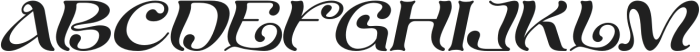 Agaste-Italic otf (400) Font UPPERCASE