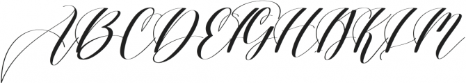 Agatha Regular otf (400) Font UPPERCASE