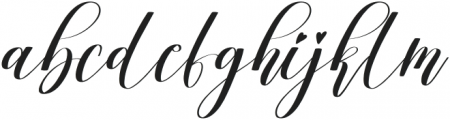 Agatha Regular otf (400) Font LOWERCASE