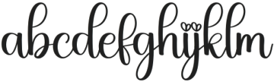 Agatha Signature Regular otf (400) Font LOWERCASE